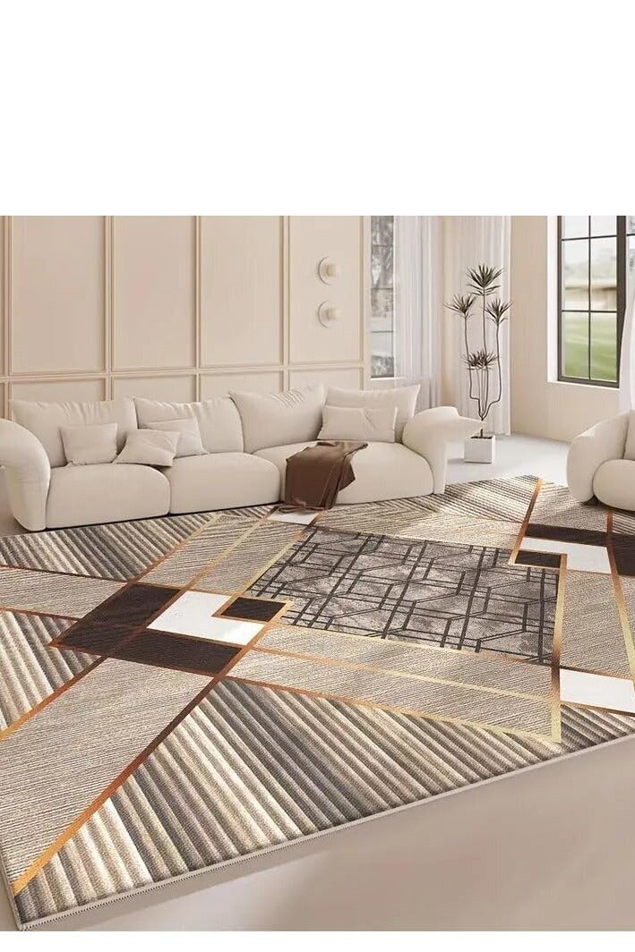 حافظة سجاد للاستخدام الداخلي/الخارجي  ، مستطيلة، سمك 0.25 سم سهلة التنظيف، مثالية لغرف النوم وغرف المعيشة وغرف الطعام - Image 2