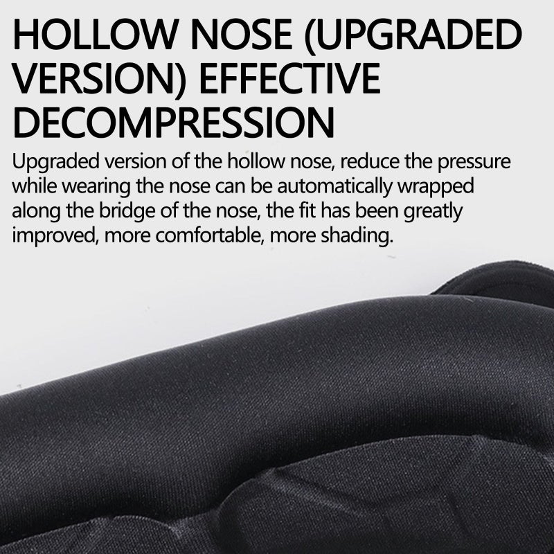 Sleep Mask: 3D Light Blocking Design, Adjustable Strap, Eye Mask - Soft Comfortable Fit, Travel Sleep Mask for Side Sleepers, Home & Travel Use - Image 5
