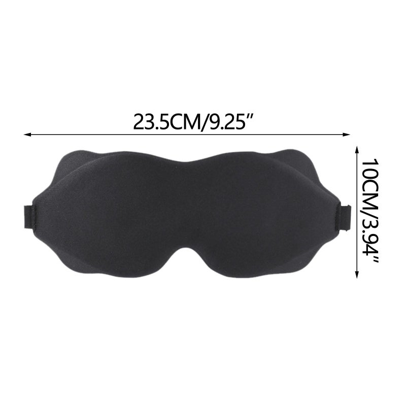 Sleep Mask: 3D Light Blocking Design, Adjustable Strap, Eye Mask - Soft Comfortable Fit, Travel Sleep Mask for Side Sleepers, Home & Travel Use - Image 2