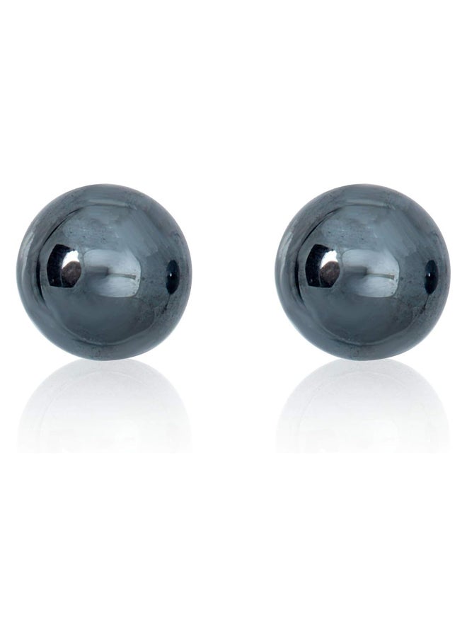 925 sterling silver stud earrings, size 6 mm  - Image 1