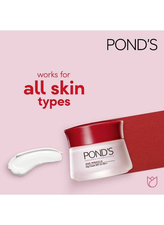 Pond's - Ponds Age Miracle Day Cream, Anti Wrinkle Cream & Face Moisturizer with SPF 15, Use as a Daily Moisturizer for Face, 50 ML - Image 1