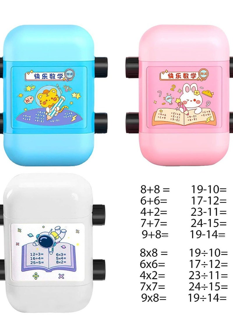 Generic 2 in 1 Math Roller Stamp Within 100 Multiplication and Division Dual Head Smart Math Practice Stamps Teaching Stamps for Kids - Image 1