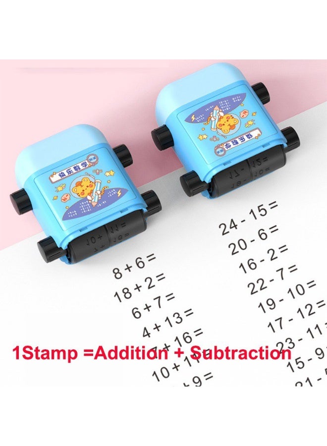 Generic 2 in 1 Math Roller Stamp Within 100 Multiplication and Division Dual Head Smart Math Practice Stamps Teaching Stamps for Kids - Image 5