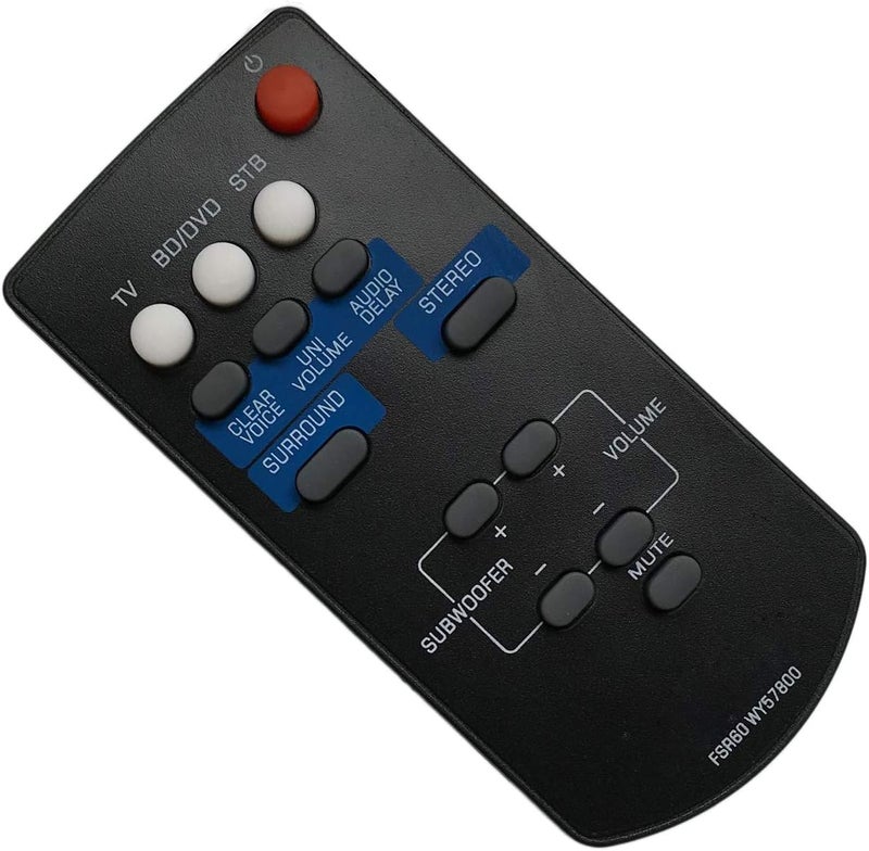 BOMAZ FSR60 WY57800 Replaced Remote for Yamaha YAS-CU201 ATS-1010 YAS-101 YAS-101BL YAS-201 YAS-201BL Soundbar - Image 2