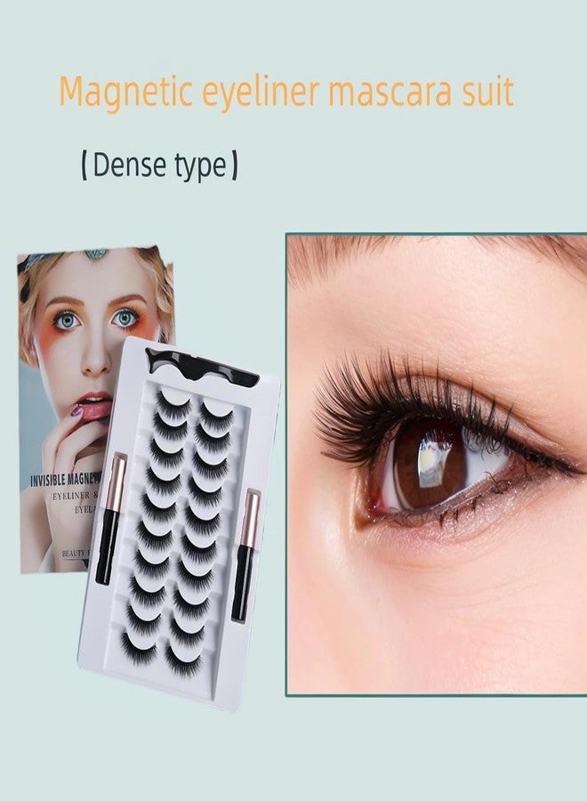 Magnetic Eyelashes Kit: 10 Pairs + 2 Liners | Glue-Free 3D Lashes | Sweat & Tear Proof | Reusable 100+ Wears | $0.06 Per Use | Beginner Friendly - Image 4