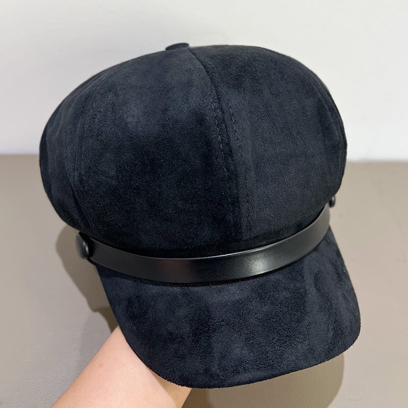 Bucket Hat Women  Plaid Lamb  Elderly Warm Bucket Hat - Image 3
