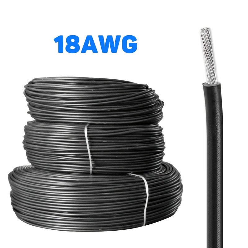 18AWG Red Black Low Voltage Wire 100FT Copper Clad Aluminum DC Cable - Image 5