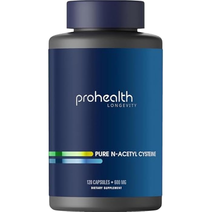 ProHealth Pure NAC – N-Acetyl Cysteine – Liver and Immune Support, Antioxidant and Glutathione Boost, Cellular Health | 600 mg per Capsule | 120 Servings | Third-Party Tested - Image 1