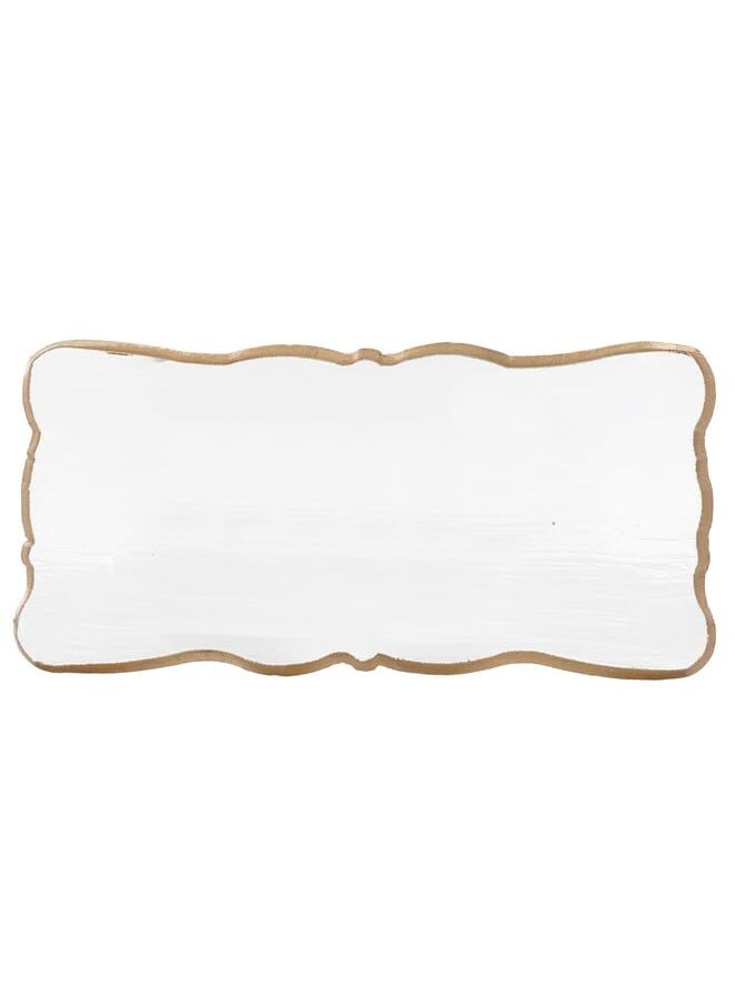 Alsaif Gallery Small Rectangular Glass Dessert Plate  - Image 3