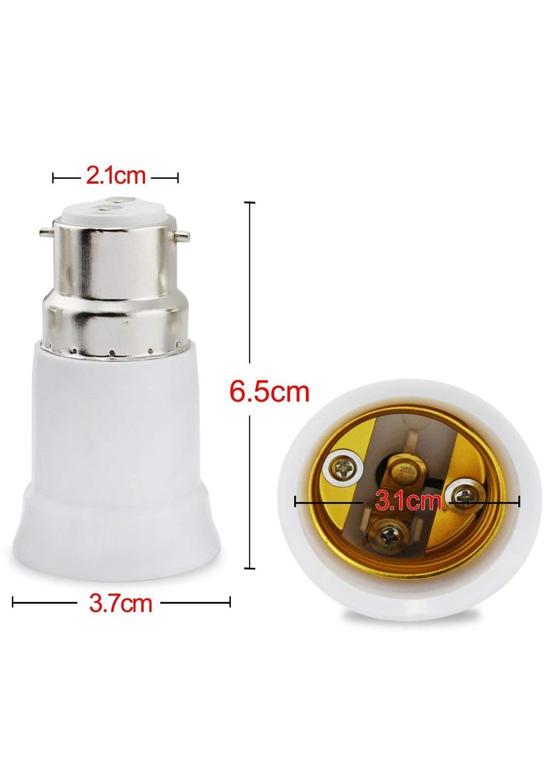 SVDK SVDK White Light Bulb Adapter B22 to E27 Screw Base Socket Ceramic Lamp Holder 2 Piece  - Image 4