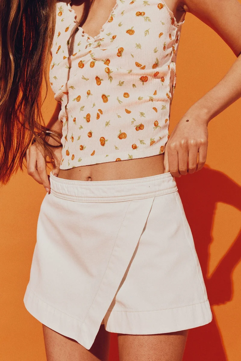 H&M Wrap denim skort