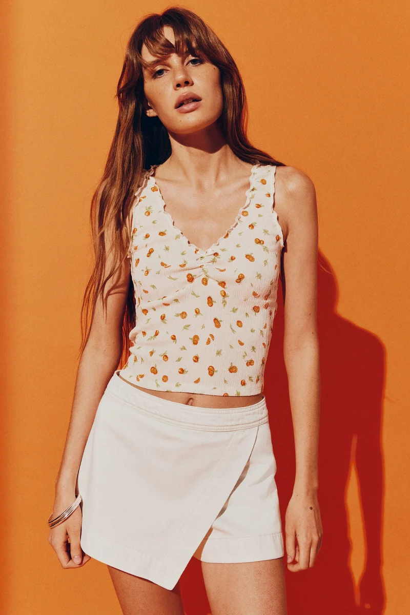 H&M Wrap denim skort