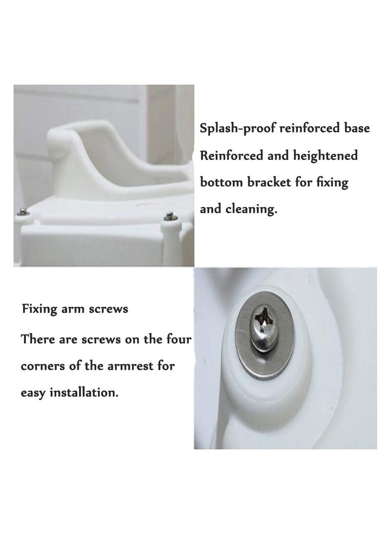 Media Portable Elevated Toilet Seat Toilet Lift Pad with Armrest  - Image 5