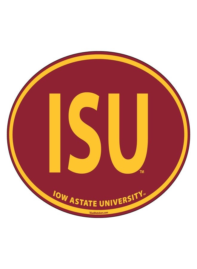 Blue 84 NCAA Iowa State Cyclones 6" Vinyl Sticker 3-Pack, Iowa State Cyclones Cardinal, One Size - Image 3