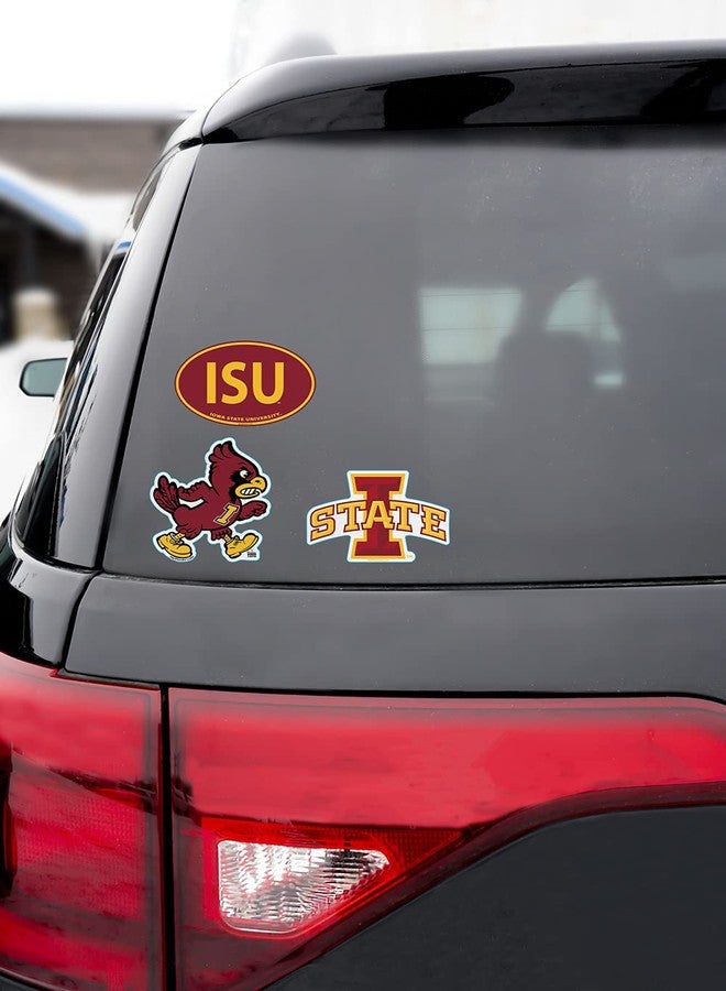 Blue 84 NCAA Iowa State Cyclones 6" Vinyl Sticker 3-Pack, Iowa State Cyclones Cardinal, One Size - Image 5