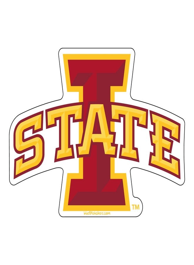 Blue 84 NCAA Iowa State Cyclones 6" Vinyl Sticker 3-Pack, Iowa State Cyclones Cardinal, One Size - Image 2