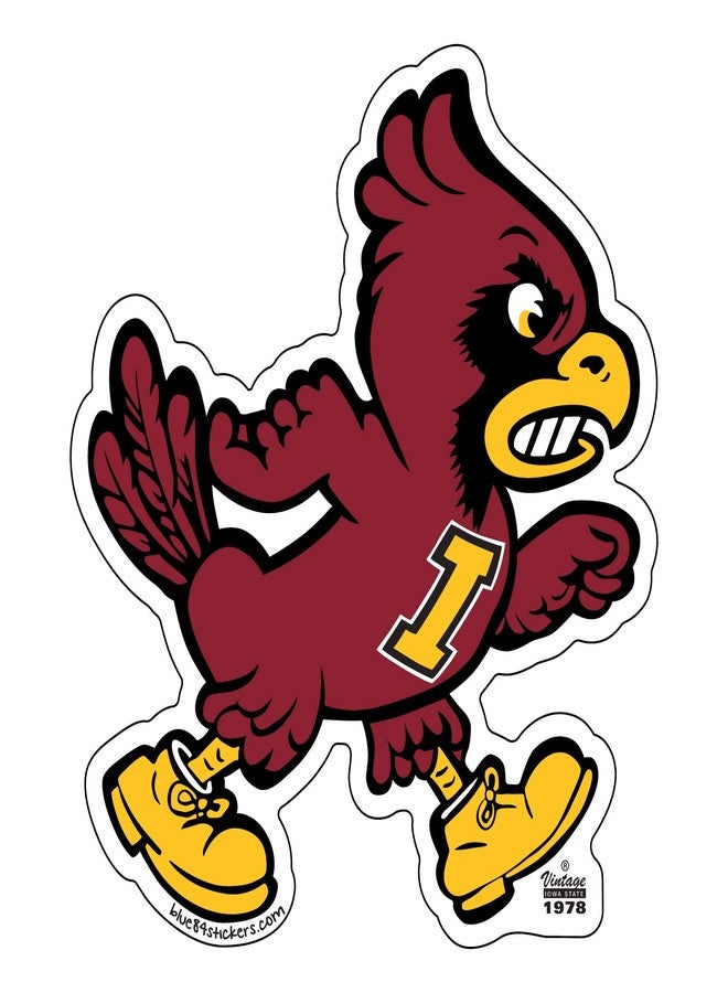 Blue 84 NCAA Iowa State Cyclones 6" Vinyl Sticker 3-Pack, Iowa State Cyclones Cardinal, One Size - Image 4