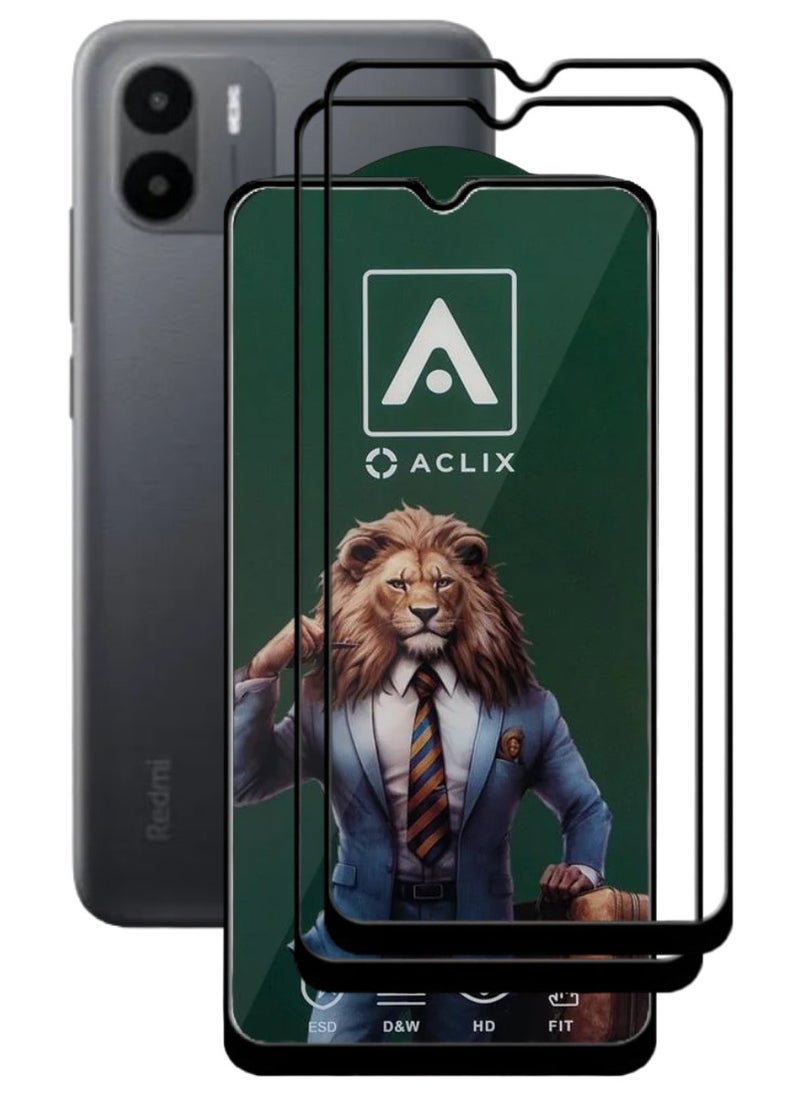ACLIX 2 Pieces Antistatic ESD Dustproof Premium Quality High Definition Tempered Glass Screen Protector Designed For Xiaomi Redmi A1+ - Image 1