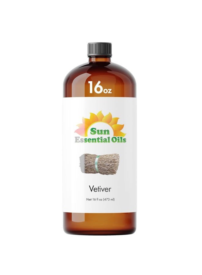 Sun Essential Oils Vetiver (Mega 16oz) Best - Image 1
