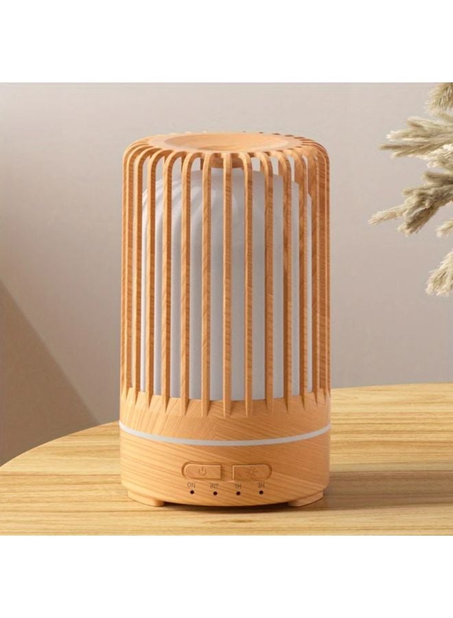 Yellow Wood Grain 150ml USB Essential Oil Diffuser Soundwave Technology 5 Modes Quiet Operation - Image 1