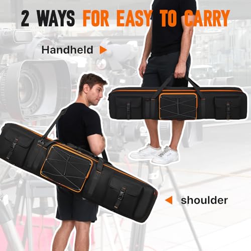 GOTECH Tripod Carrying Case,50 Inch Tripod Light Stand and Photography Lighting Kit Bag,Photo Studio Equipment Large Carrying Bag with Removable Padding,for Tripods,Monopods,Speaker Stands,Mic Stand - Image 4