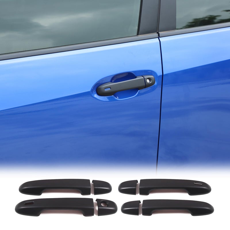 Daeiclru Car Exterior Door Handle Cover Trim Compatible with Subaru WRX 20222024Subaru Crosstrek 2023 2024 ABS Car Door Handle Protector Cover Accessories with Smart Hole Matt Black