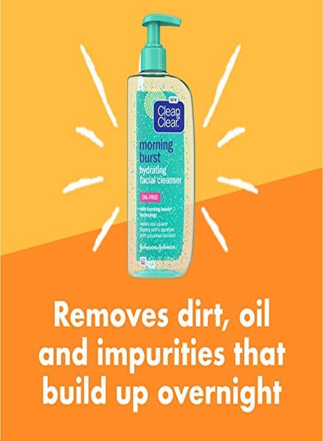 Clean & Clear Morning Burst Oilfree Hydrating Facial Cleanser With Cucumber & Green Mango Extract Gentle Daily Face Wash For All Skin Types Noncomedogenic Hypoallergenic 8 Fl. Oz - Image 3