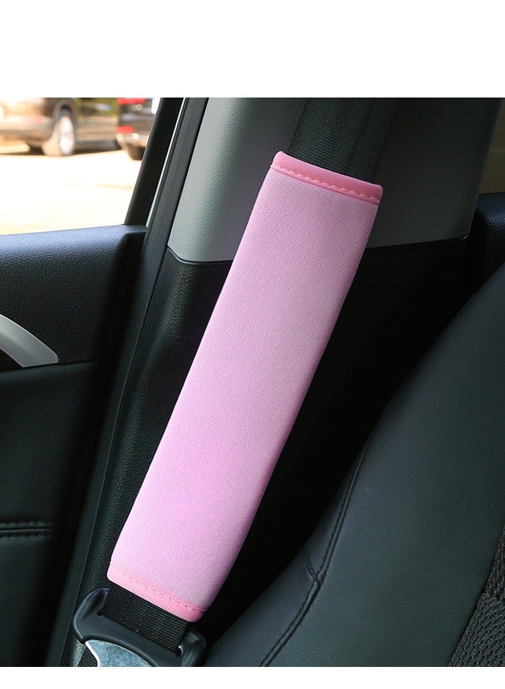 Generic 2 PCS Car Seat Belt Pads Cover Soft Seat belt Shoulder Pad Safety Belt Strap Shoulder Pad Comfortable Ice Silk Fabric(Pink) - Image 2