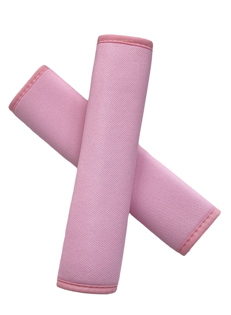 Generic 2 PCS Car Seat Belt Pads Cover Soft Seat belt Shoulder Pad Safety Belt Strap Shoulder Pad Comfortable Ice Silk Fabric(Pink) - Image 3
