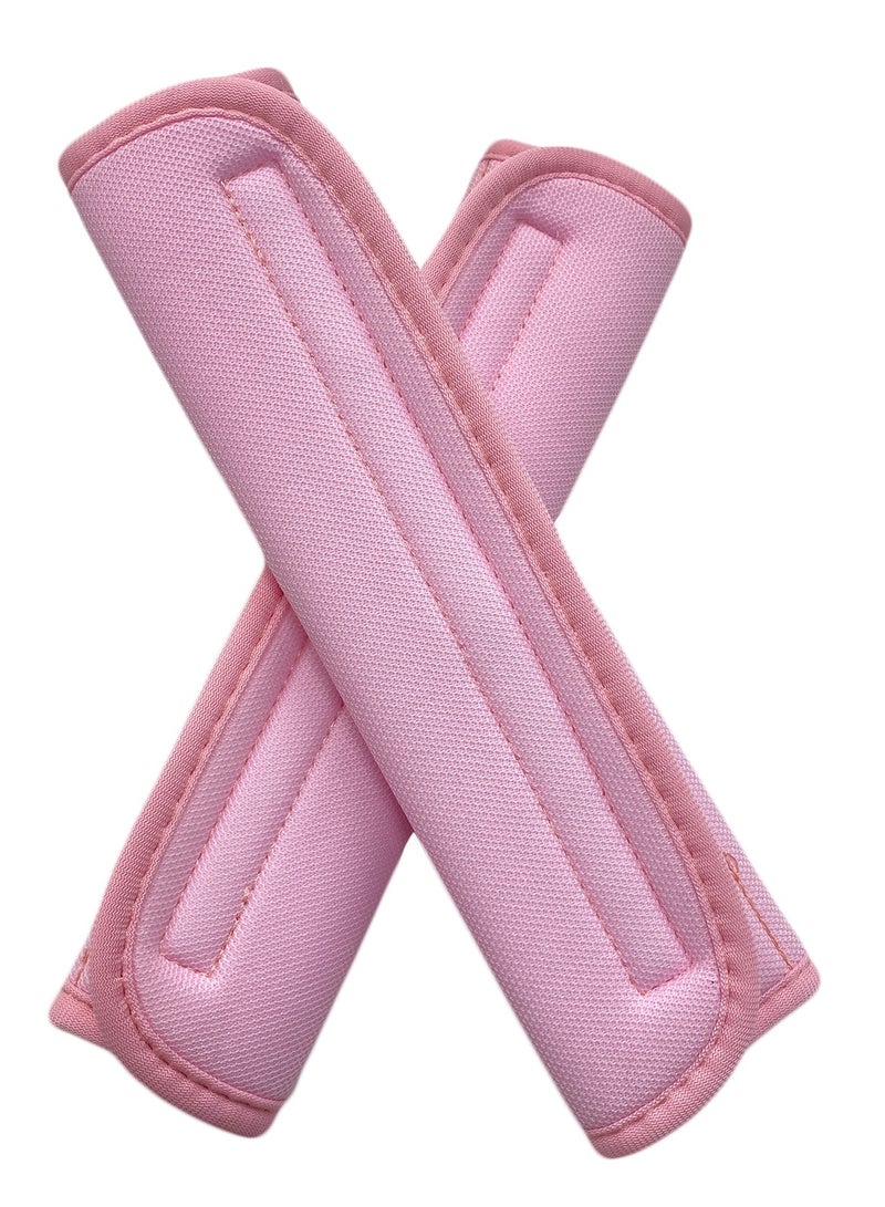 Generic 2 PCS Car Seat Belt Pads Cover Soft Seat belt Shoulder Pad Safety Belt Strap Shoulder Pad Comfortable Ice Silk Fabric(Pink) - Image 5