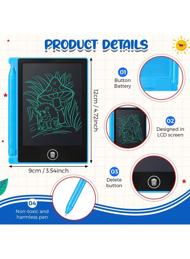 Zhehao 24 Pieces Lcd Writing Tablet Mini Electronic Doodle Board 4.5 Inch Drawing Tablet Erasable Doodle Pad Reusable For Kids Birthday Favor - Image 3