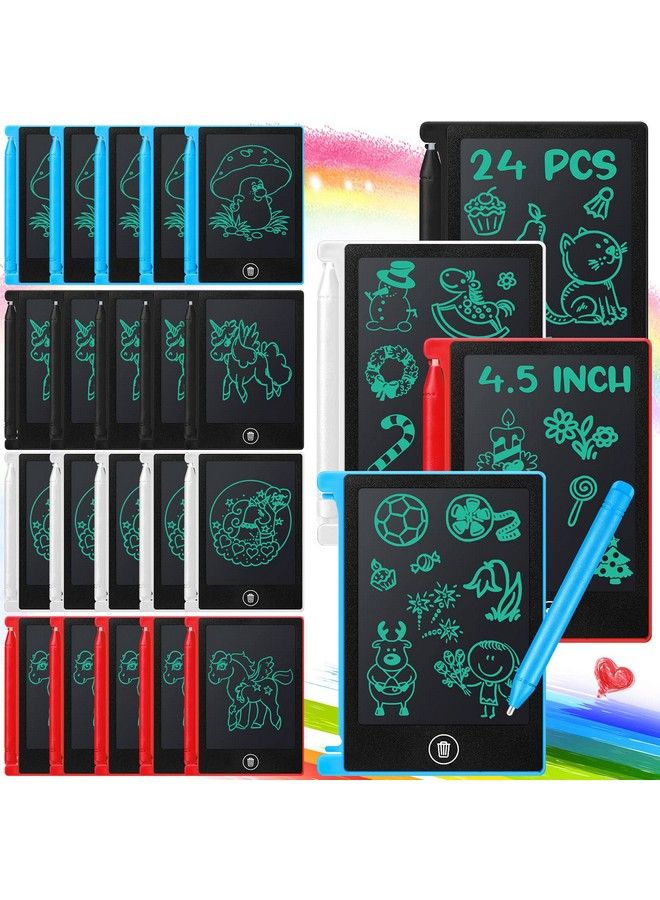 Zhehao 24 Pieces Lcd Writing Tablet Mini Electronic Doodle Board 4.5 Inch Drawing Tablet Erasable Doodle Pad Reusable For Kids Birthday Favor - Image 2