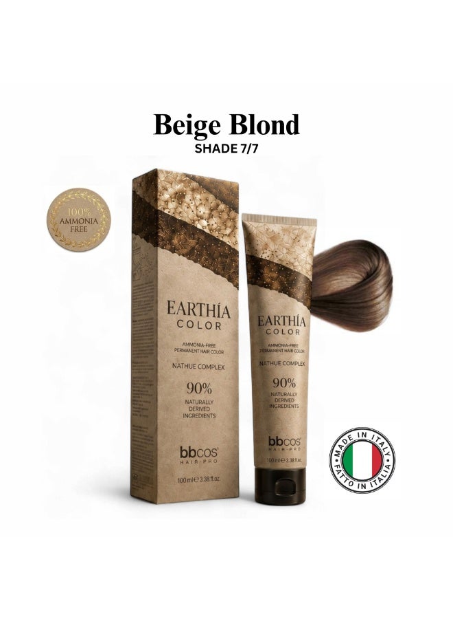 bbcos Earthia Hair Color 100ml 7.7 - Image 1