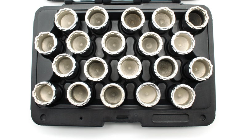 TEMO 20pc Anti-Theft Wheel Lug Nut Removal Socket Key for Volvo Set A - Image 2