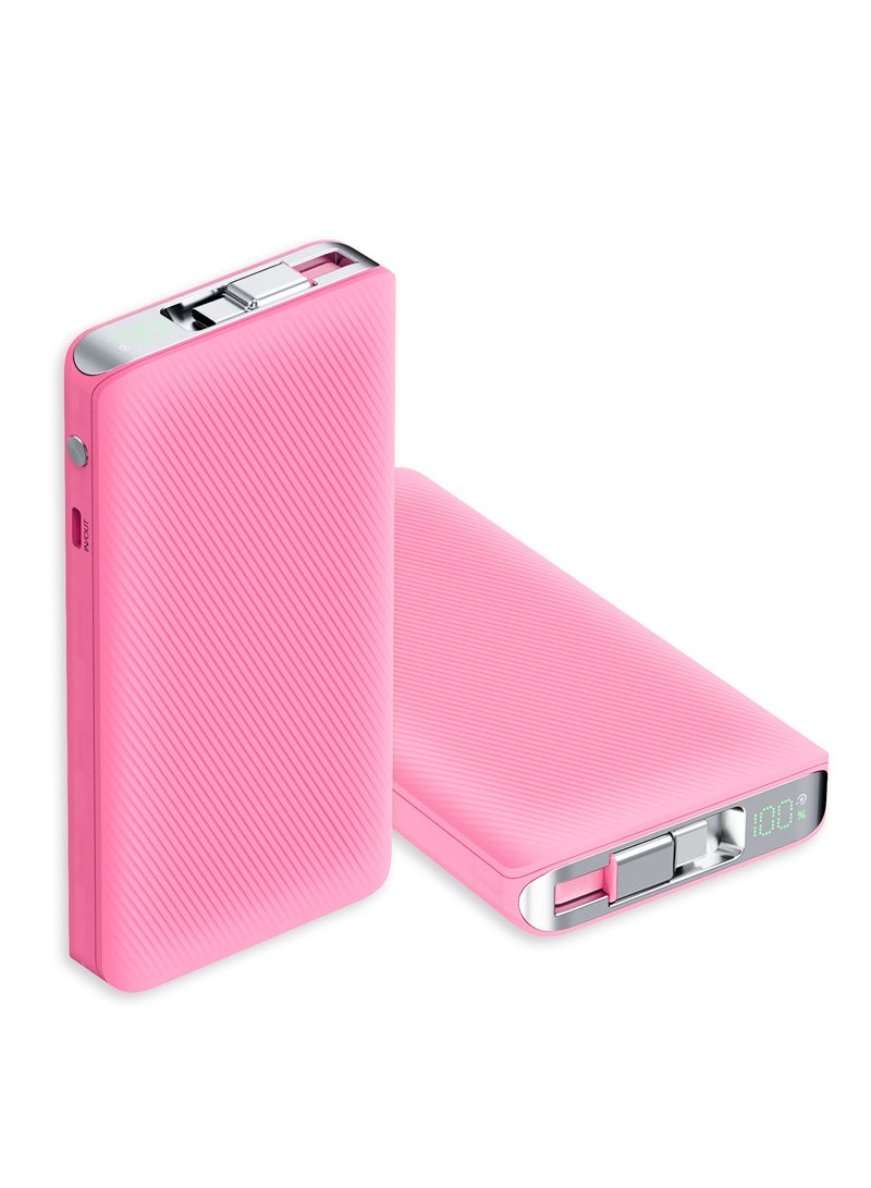 إلتقطه بنك الطاقة GPOWER-100E سعة 10,000 مللي أمبير في الساعة PD - شحن سريع 20 وات، كابل USB-C مدمج، شاشة رقمية - Image 1