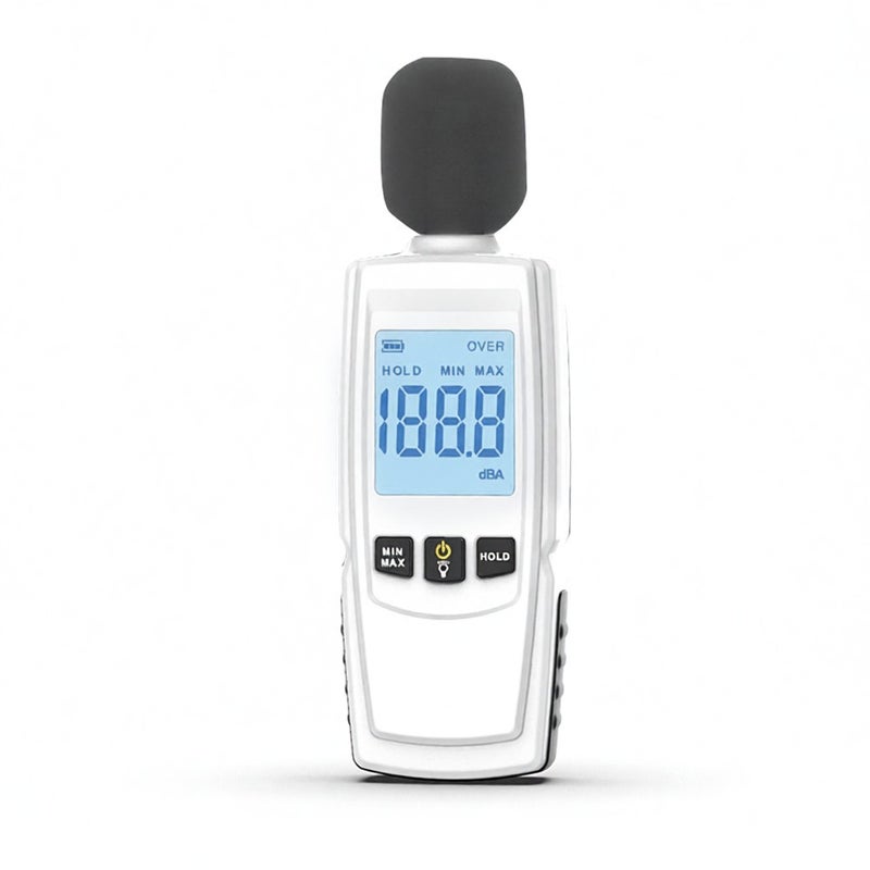 DUKA Decibel Meter Portable Digital Sound Level Reader Audio Noise Measure Device 30-130dBA with LED Display Backlight Alarm Data Hold Function - Image 1