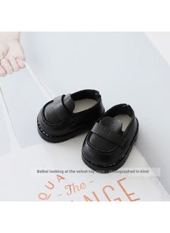 Generic Generation One And Two Rab Cloth Pendant Clothes Labubu Blind Box Keychain Vinyl Doll Sweater Suit Fisherman Hat Shoes-Specifications:Suitable For Pendant First Generation And Second Generation-Color:Black Uniform Leather Shoes  - Image 1