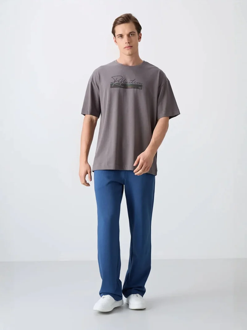 TOMMYLIFE TOMMY Oversized Logo Crew Neck T-Shirt