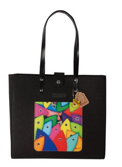 Biggdesign Fertility Fish Felt Tote Bag for Women