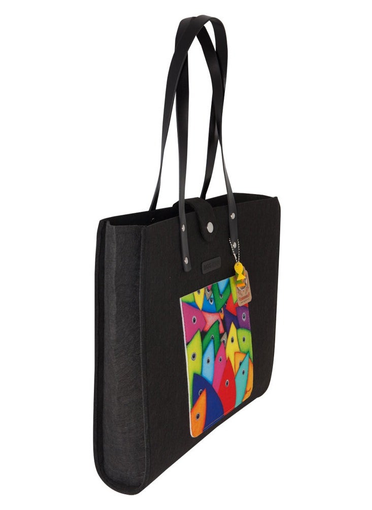 Biggdesign - Biggdesign Fertility Fish Felt Tote Bag for Women - Image 1