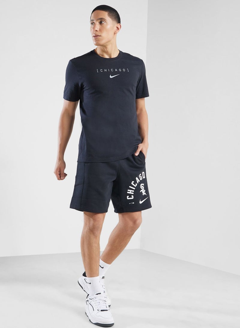 Nike Chicago Bulls White Sox Wordmark Large Logo T-Shirt - Image 4