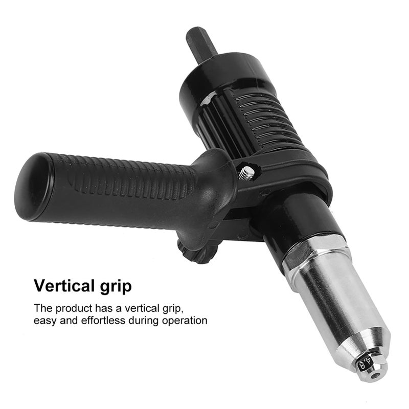 Rivet Gun Adapter Insert Set Durable High Hardness Alloy Steel Electric Handle Tool - Image 5
