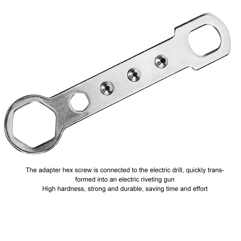 Rivet Gun Adapter Insert Set Durable High Hardness Alloy Steel Electric Handle Tool - Image 3
