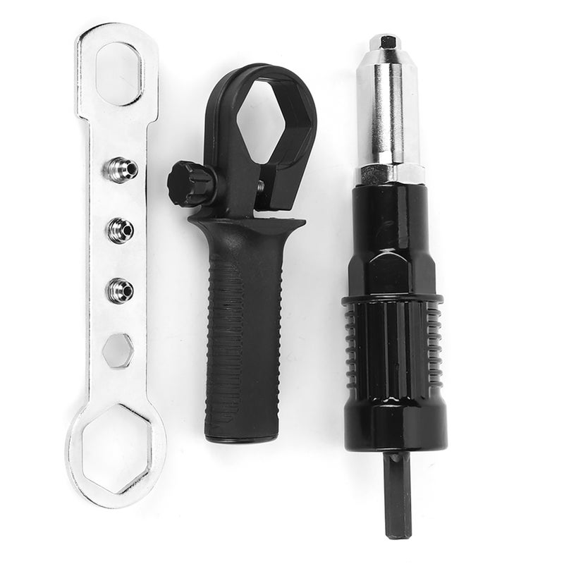 Rivet Gun Adapter Insert Set Durable High Hardness Alloy Steel Electric Handle Tool - Image 1