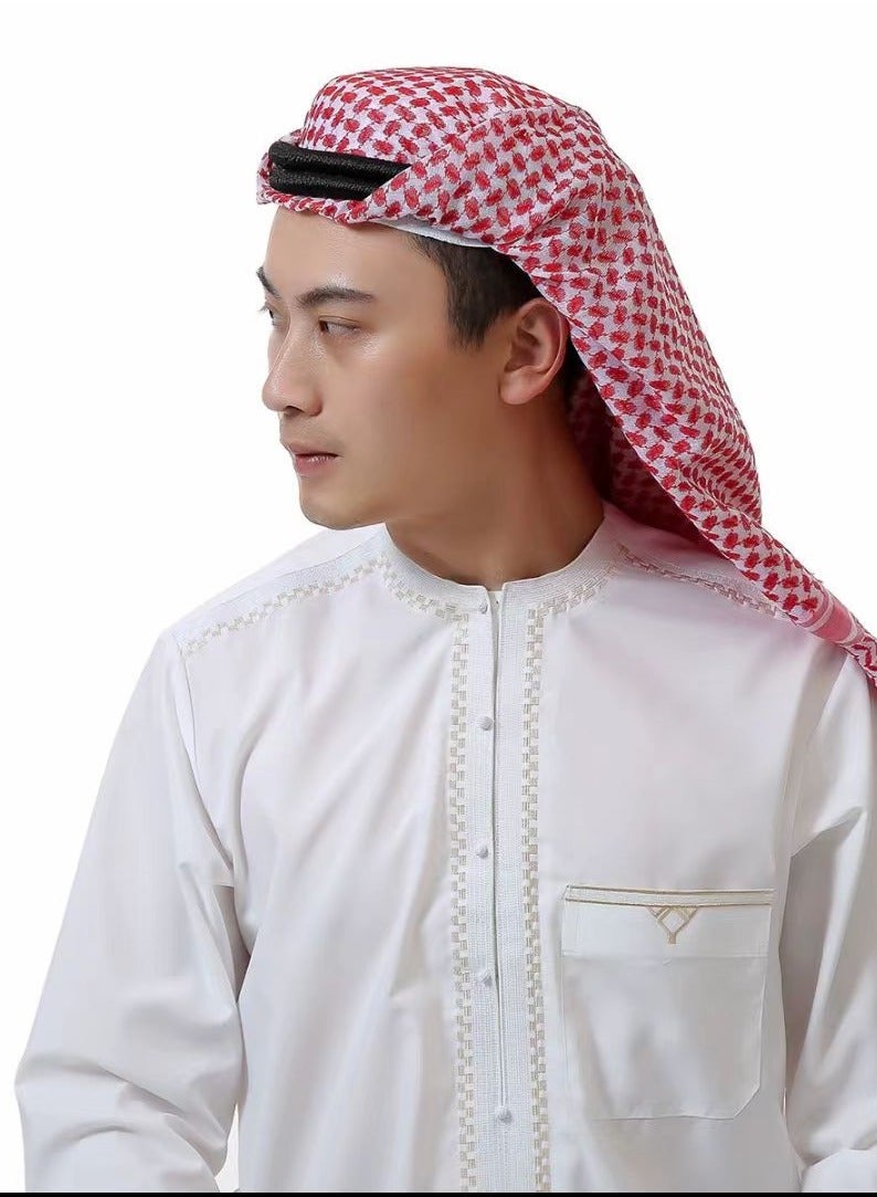 Caprisious Ghutra Complete Set for Men - Premium Arab Fashion Keffiyeh & Head Ring - Image 3