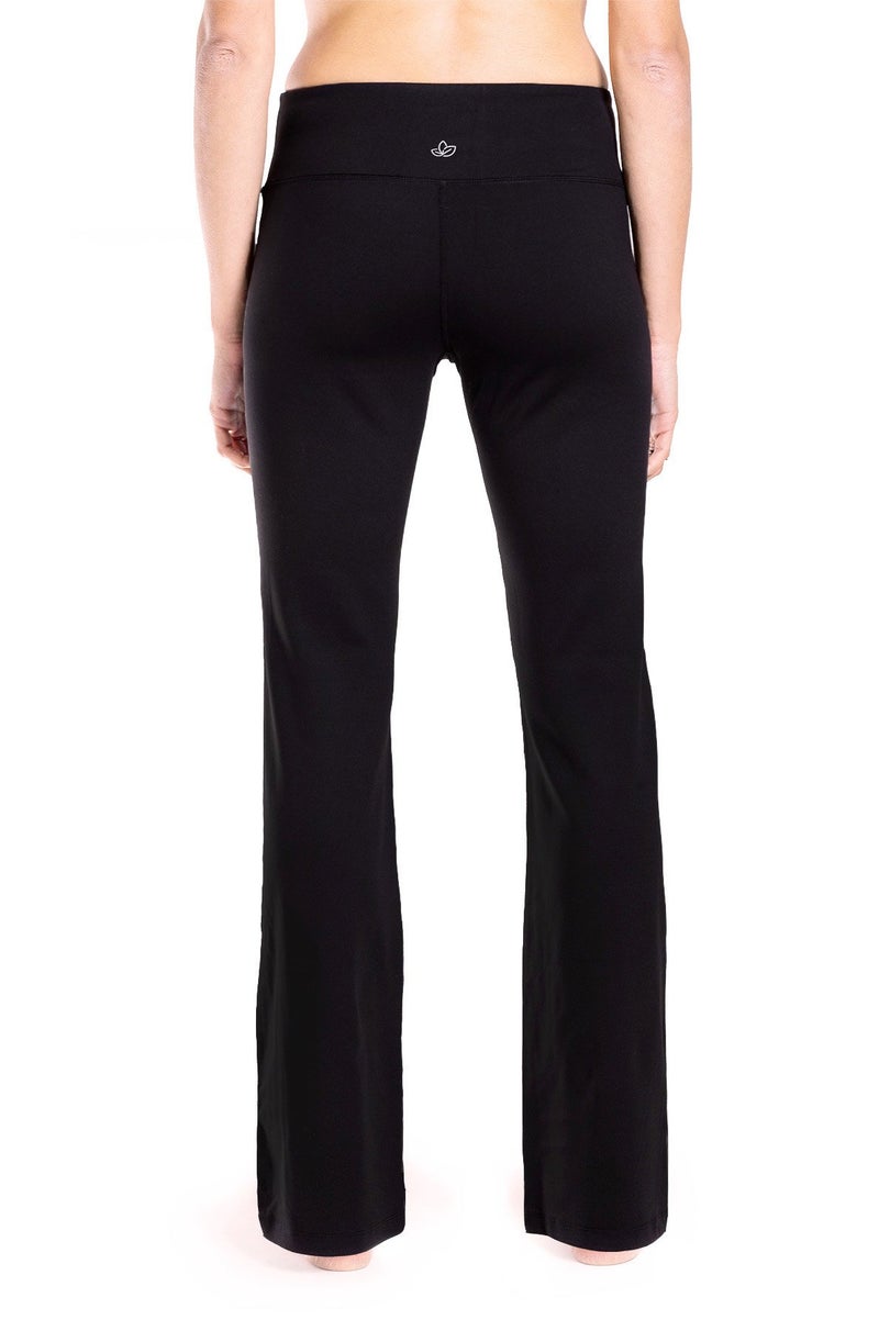 Yogipace,Tall Women's Bootcut Yoga Pants Long Workout Pant,35",Black,Size L - Image 2