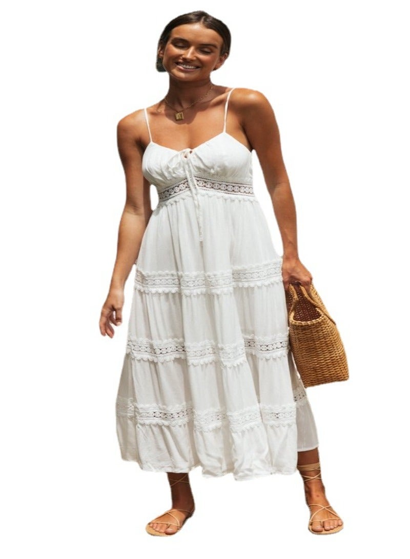 YUNIQEE White Crochet Trim Dress  - Image 4