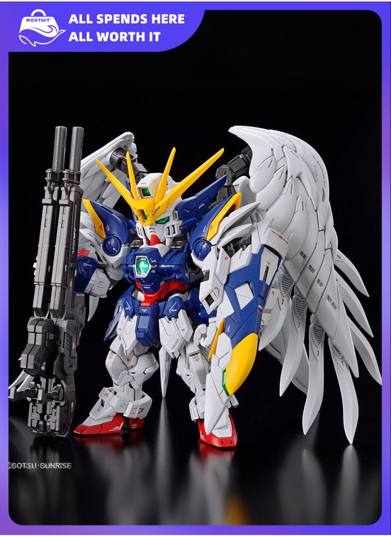 Bandai Bandai MGSD New Mobile Report Gundam W Wing Gundam Zero EW Master Grade SD  - Image 1
