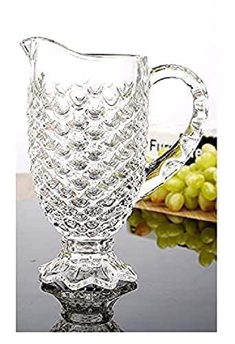 Shopvibe Pineapple Shape Lemon Set Juice Water Jug Carafes and Pitchers Glass Transparent Shaped with Long Comfortable Handle - Image 3