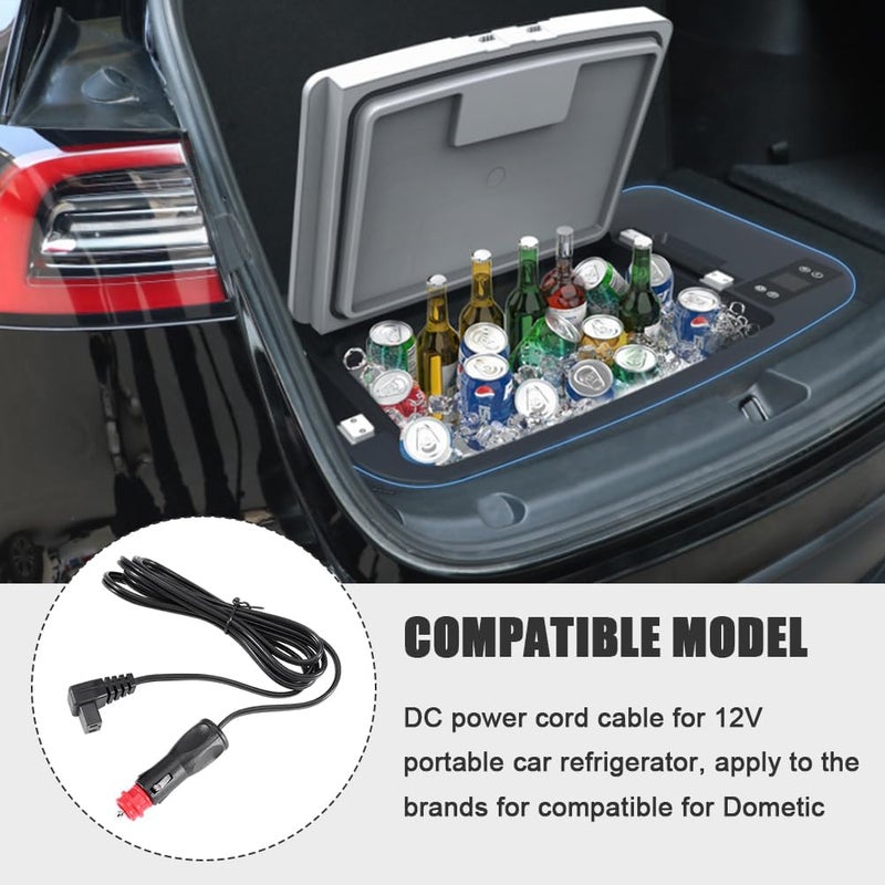 Tookie 12V Car Refrigerator Power Cord, Cigarette Lighter Plug Car Refrigerator DC Power Cable - Image 3
